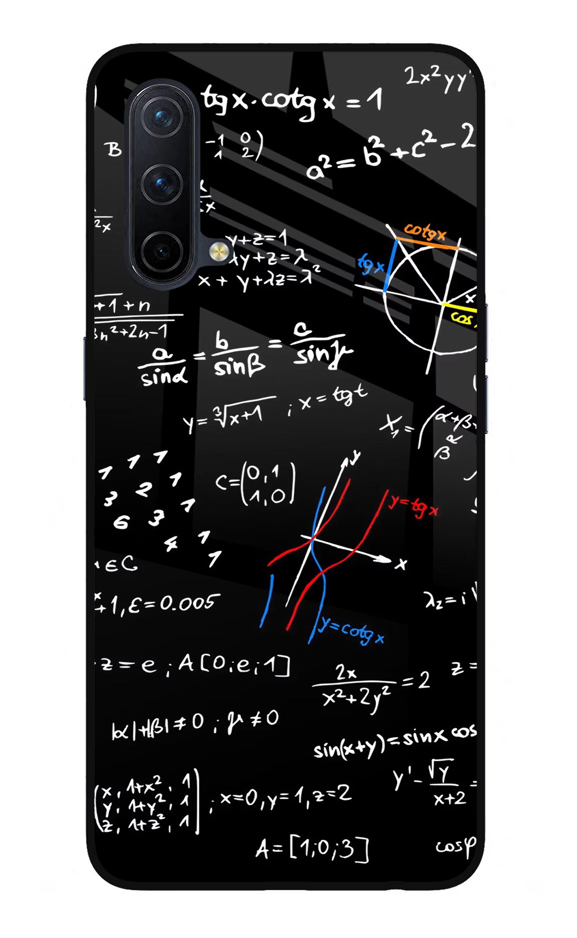 Mathematics Formula Oneplus Nord CE 5G Glass Case Back Cover by Casekaro