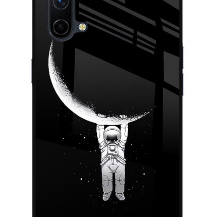 Moon Space Oneplus Nord CE 5G Glass Case Back Cover by Casekaro