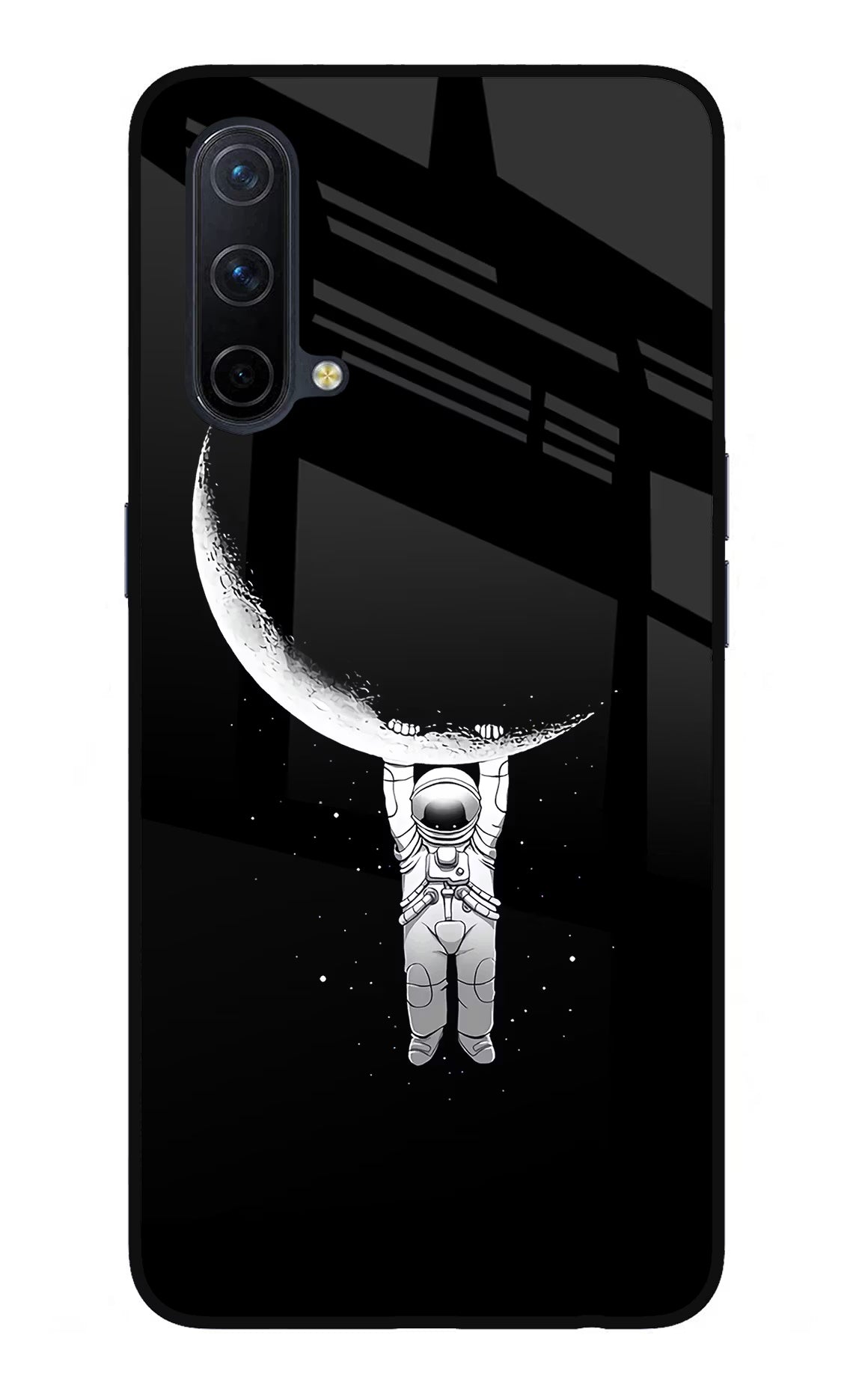 Moon Space Oneplus Nord CE 5G Glass Case Back Cover by Casekaro
