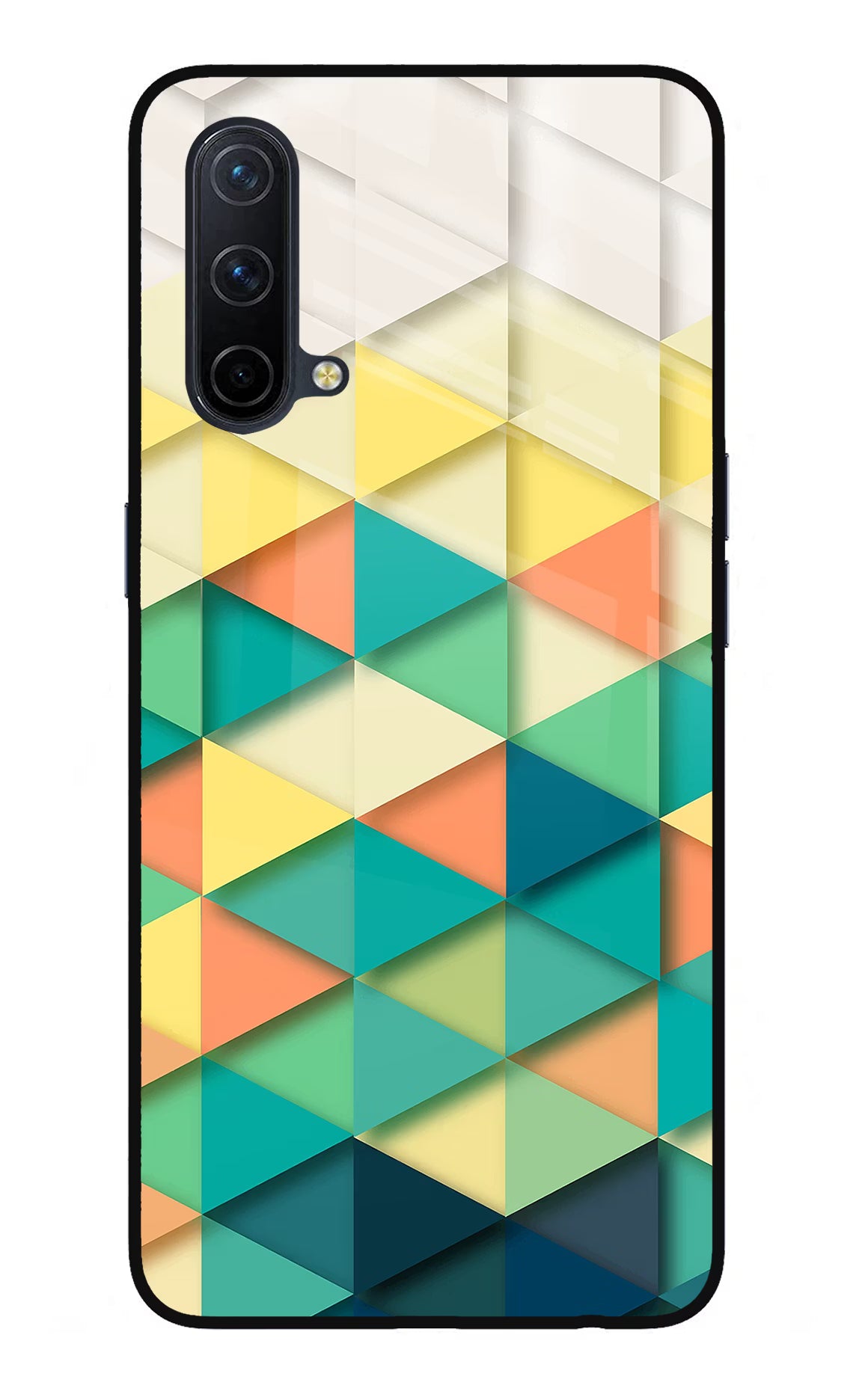 Abstract Oneplus Nord CE 5G Glass Case Back Cover by Casekaro