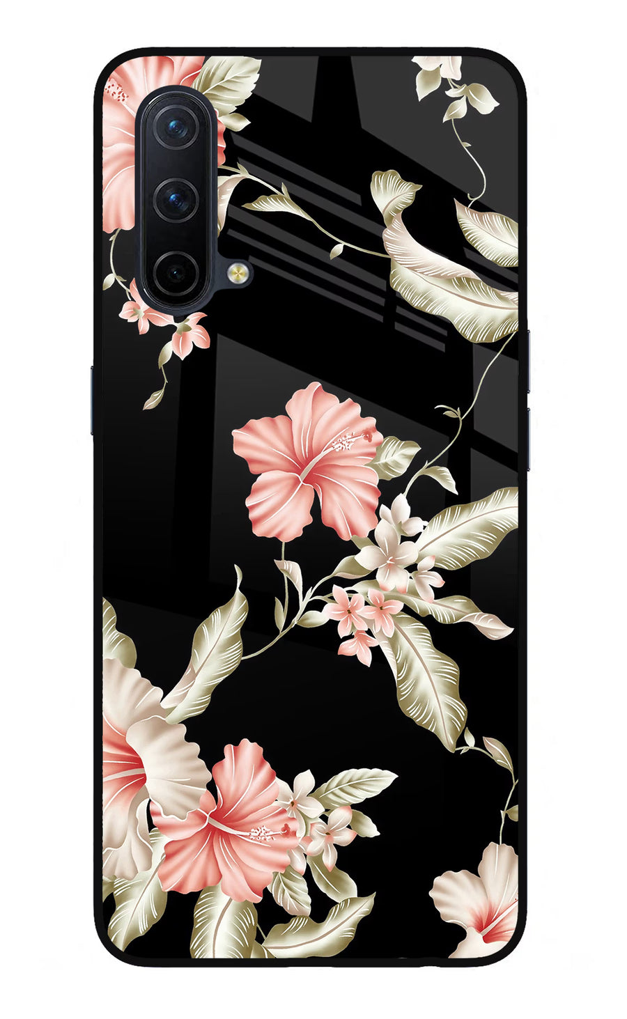 Flowers Oneplus Nord CE 5G Back Cover, Glass case