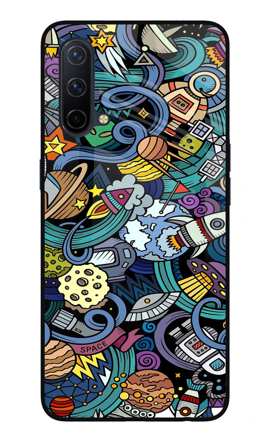 Space Abstract Oneplus Nord CE 5G Back Cover, Glass case