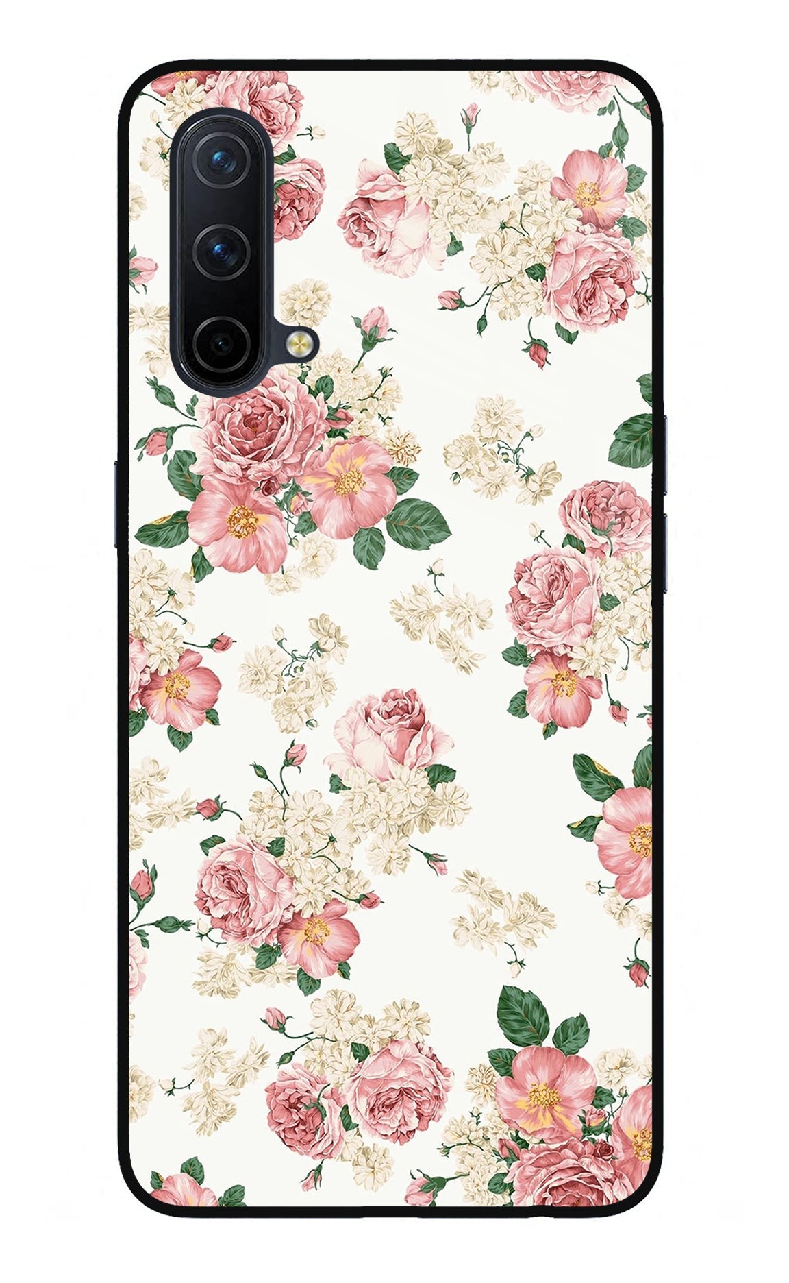 Flowers Oneplus Nord CE 5G Glass Case