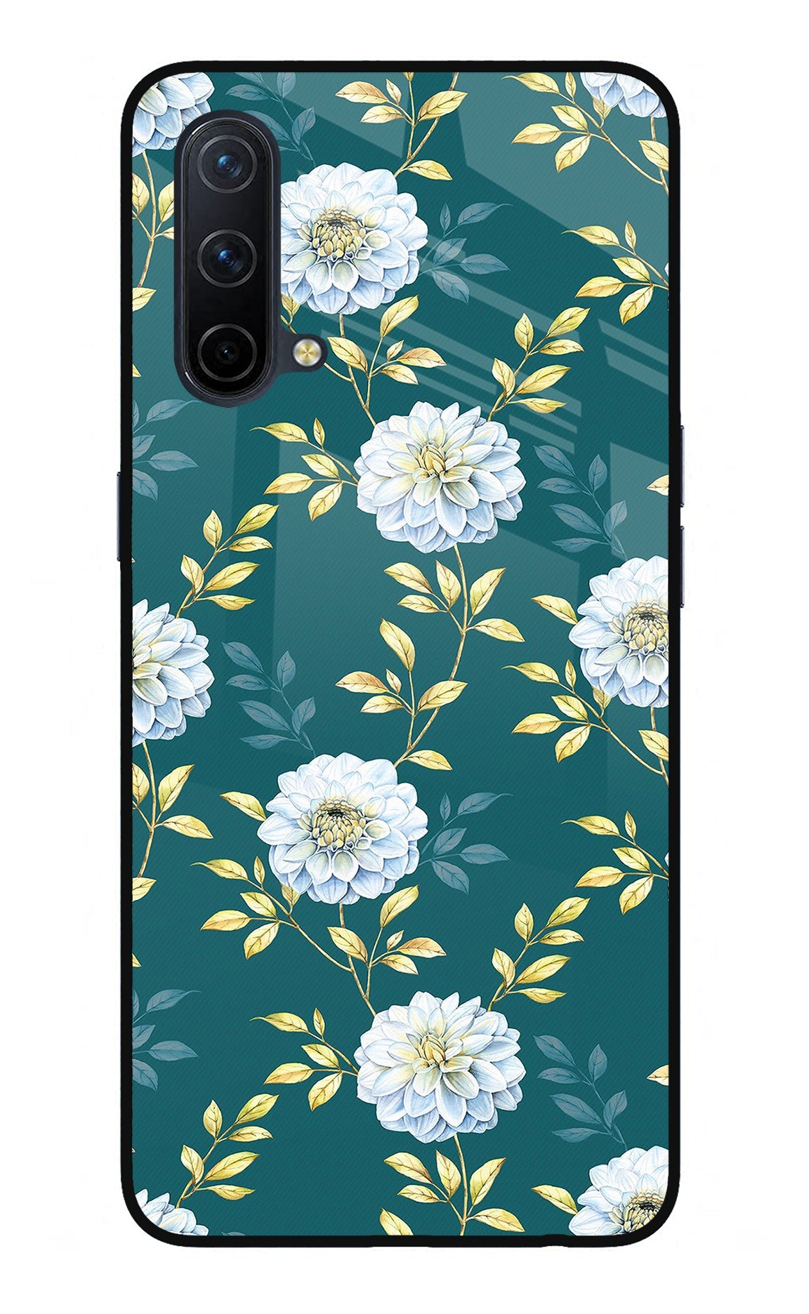 Flowers Oneplus Nord CE 5G Glass Case