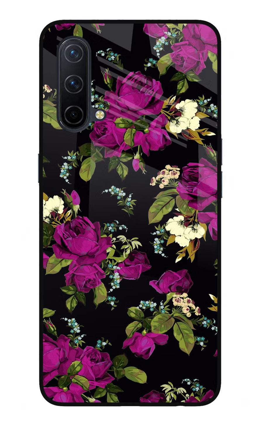 Flowers Oneplus Nord CE 5G Back Cover, Glass case