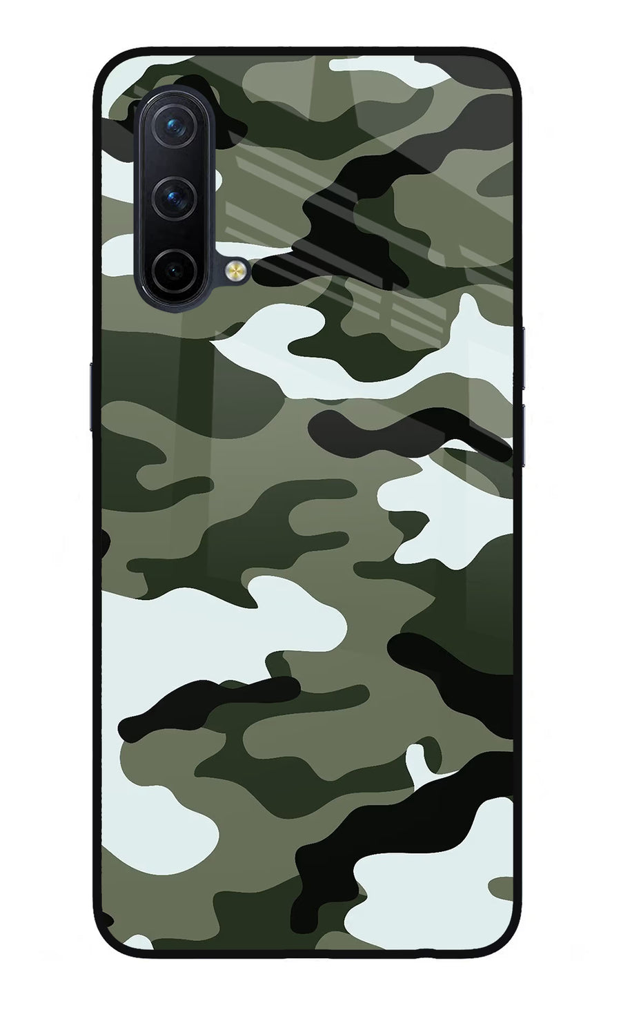 Camouflage Oneplus Nord CE 5G Back Cover, Glass case