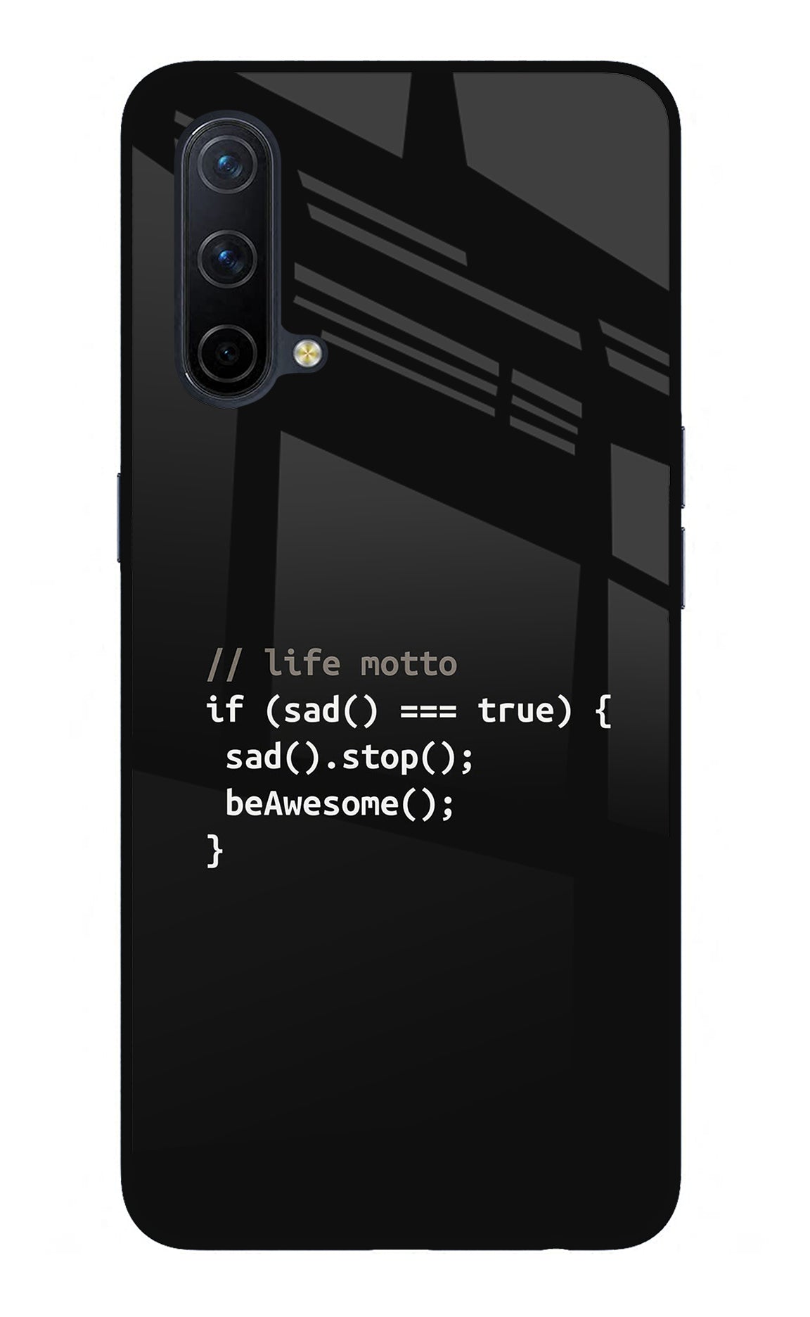 Life Motto Code Oneplus Nord CE 5G Glass Case