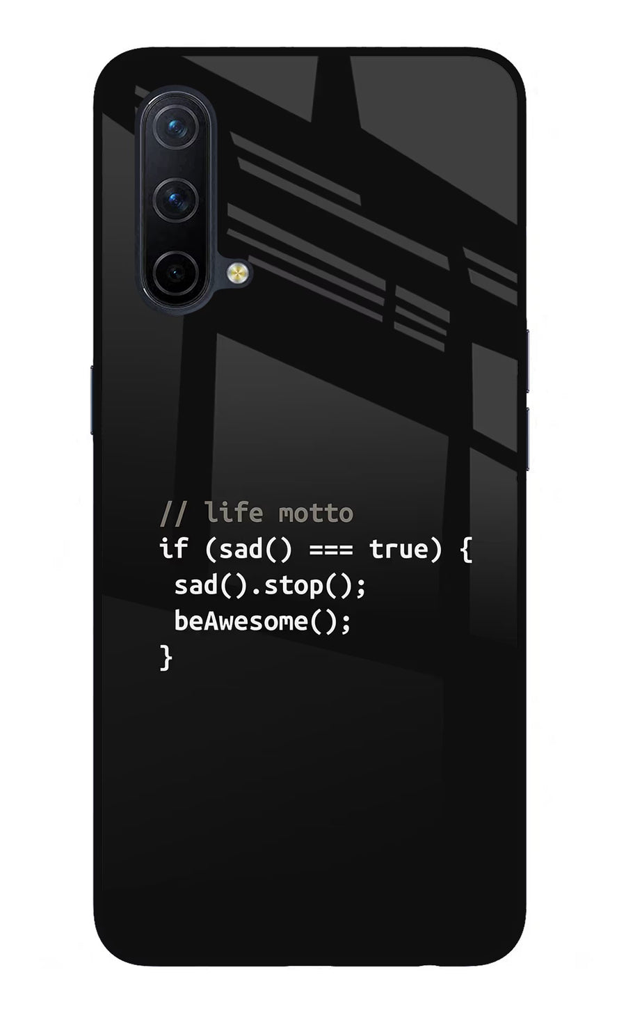 Life Motto Code Oneplus Nord CE 5G Back Cover, Glass case