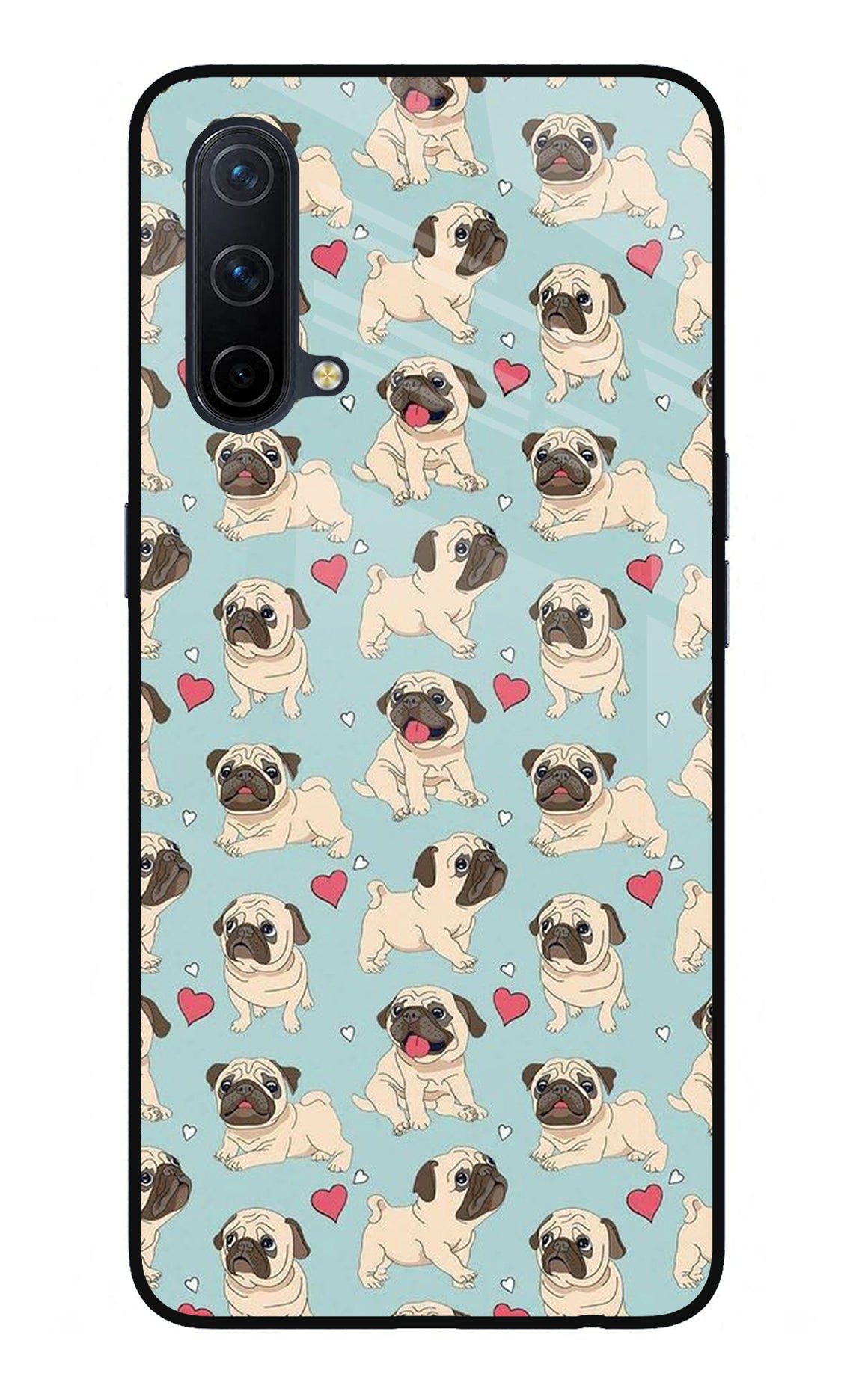 Pug Dog Oneplus Nord CE 5G Glass Case