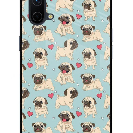 Pug Dog Oneplus Nord CE 5G Glass Case Back Cover by Casekaro