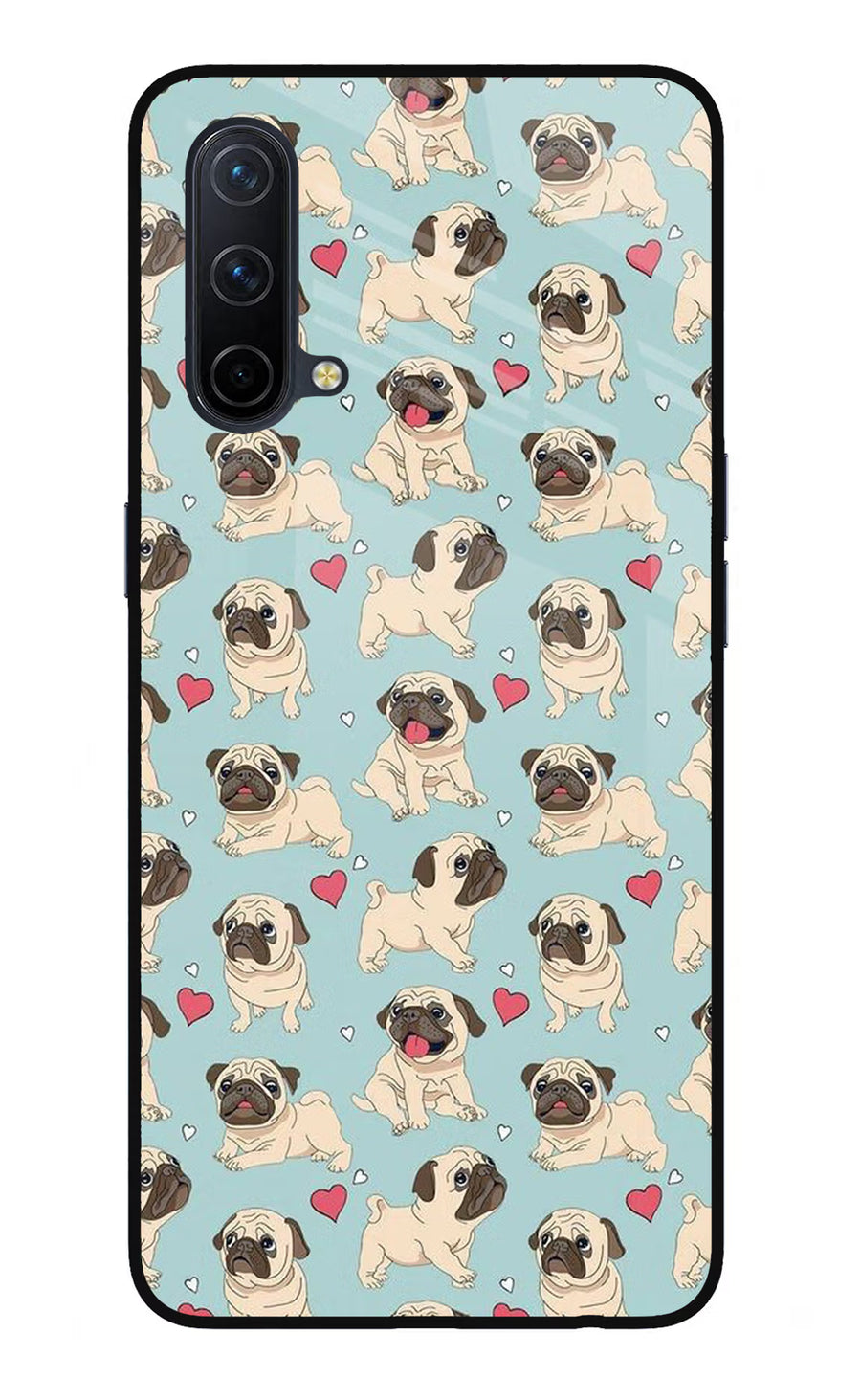 Pug Dog Oneplus Nord CE 5G Back Cover, Glass case