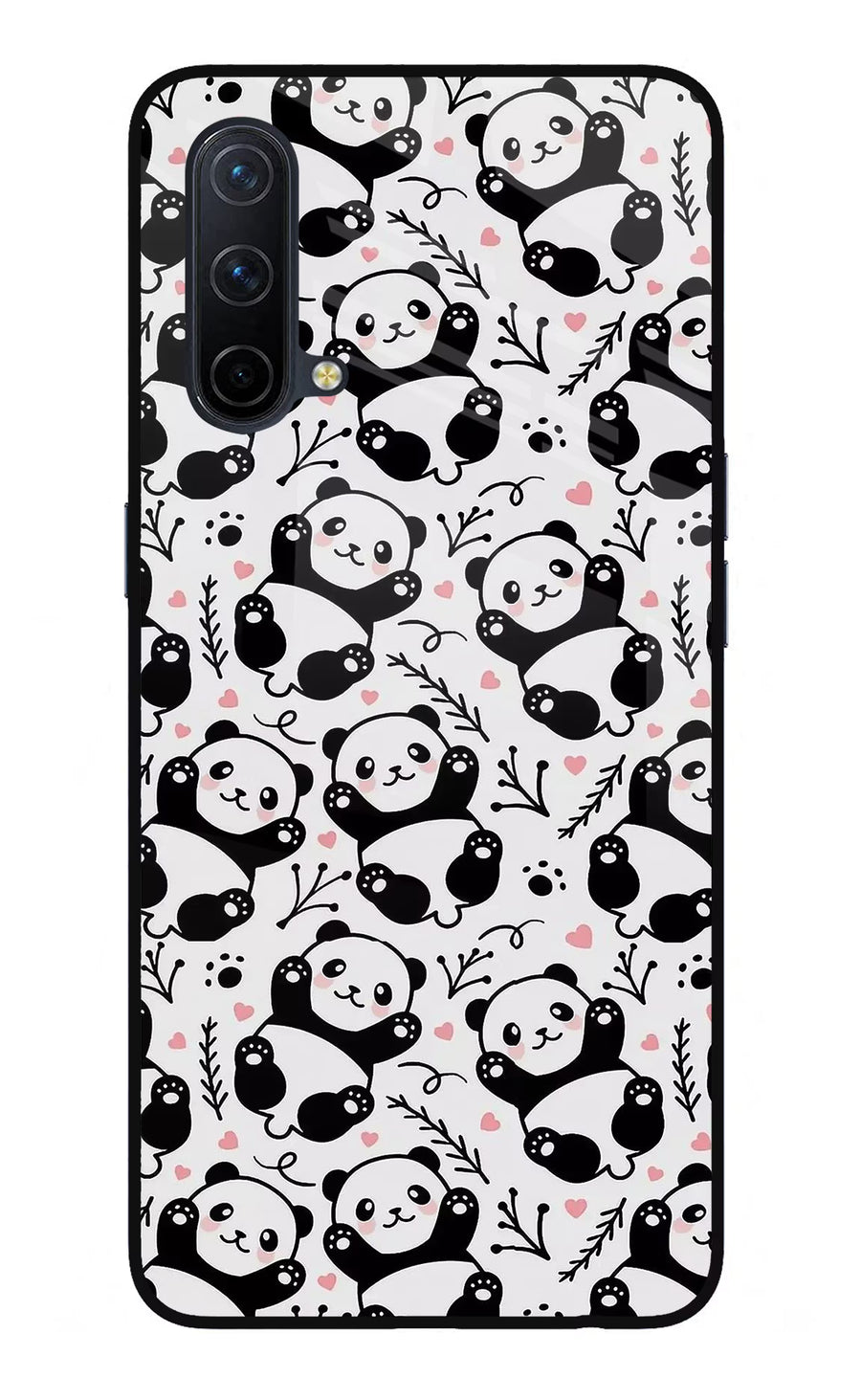 Cute Panda Oneplus Nord CE 5G Back Cover, Glass case