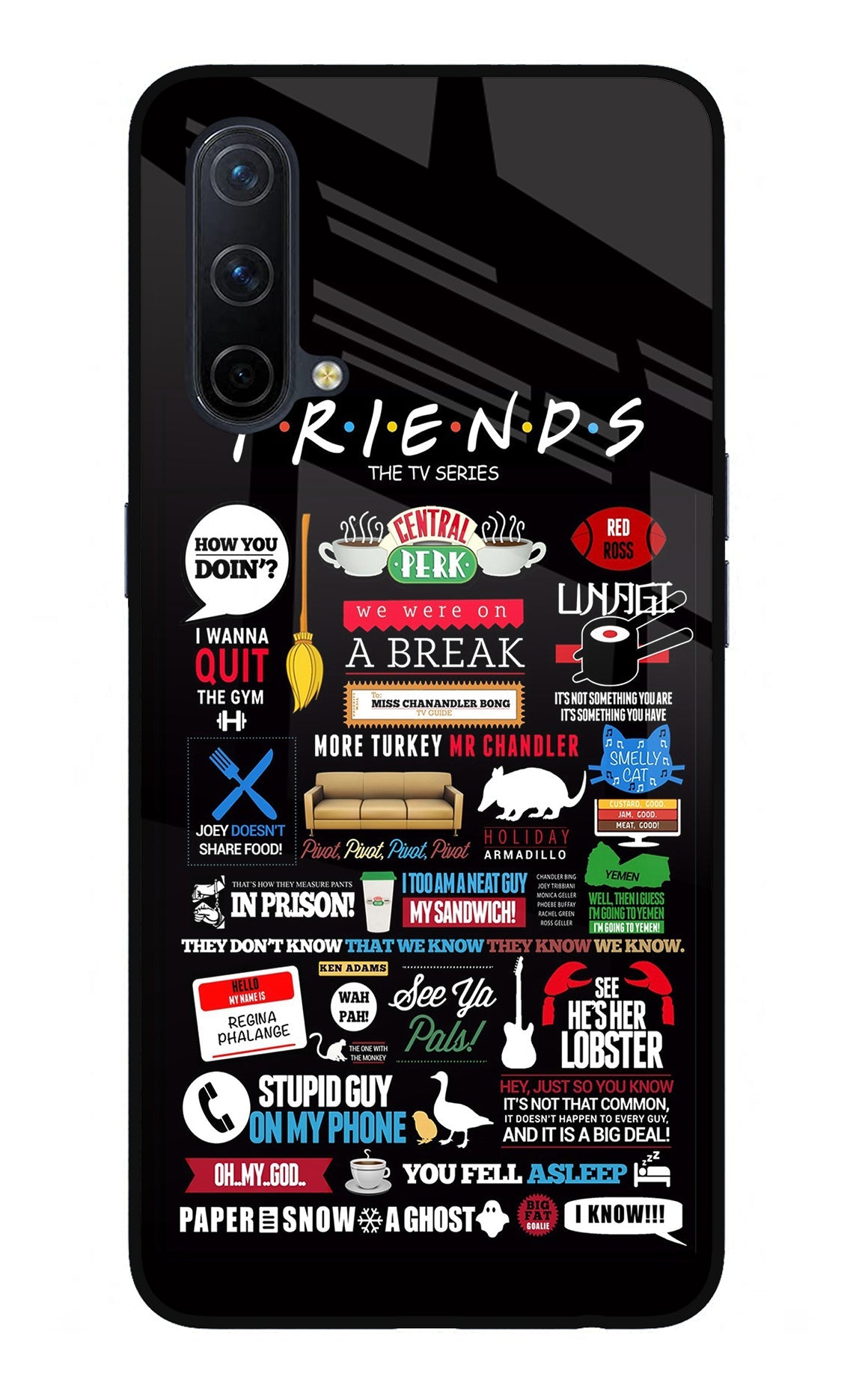 FRIENDS Oneplus Nord CE 5G Glass Case