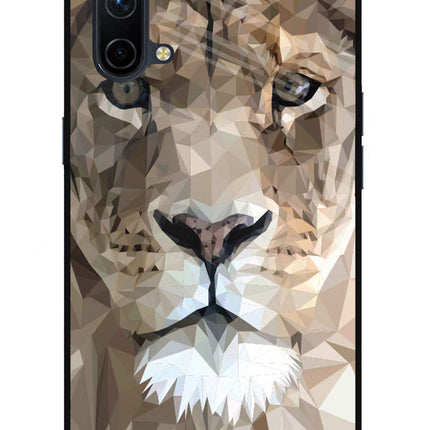 Lion Art Oneplus Nord CE 5G Glass Case Back Cover by Casekaro