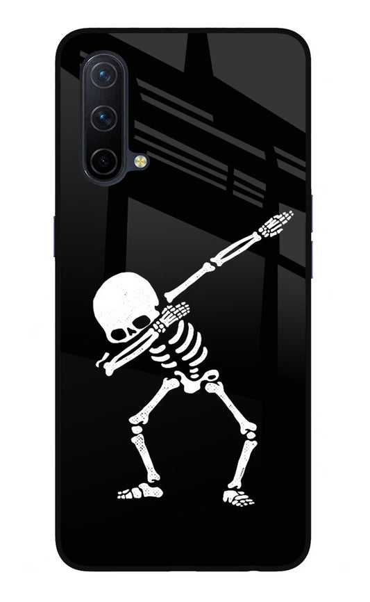 Dabbing Skeleton Art Oneplus Nord CE 5G Glass Case