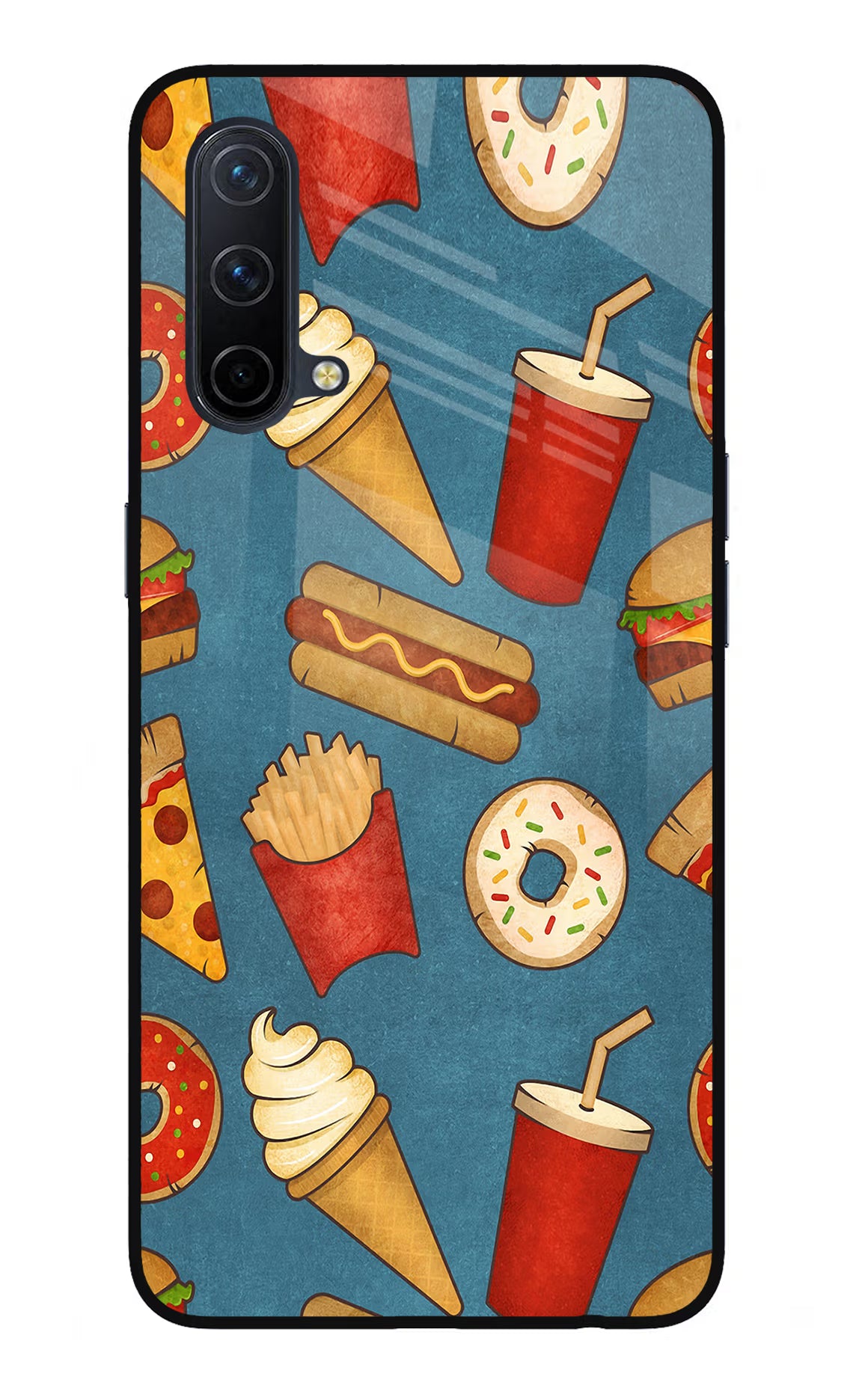 Foodie Oneplus Nord CE 5G Glass Case Back Cover by Casekaro