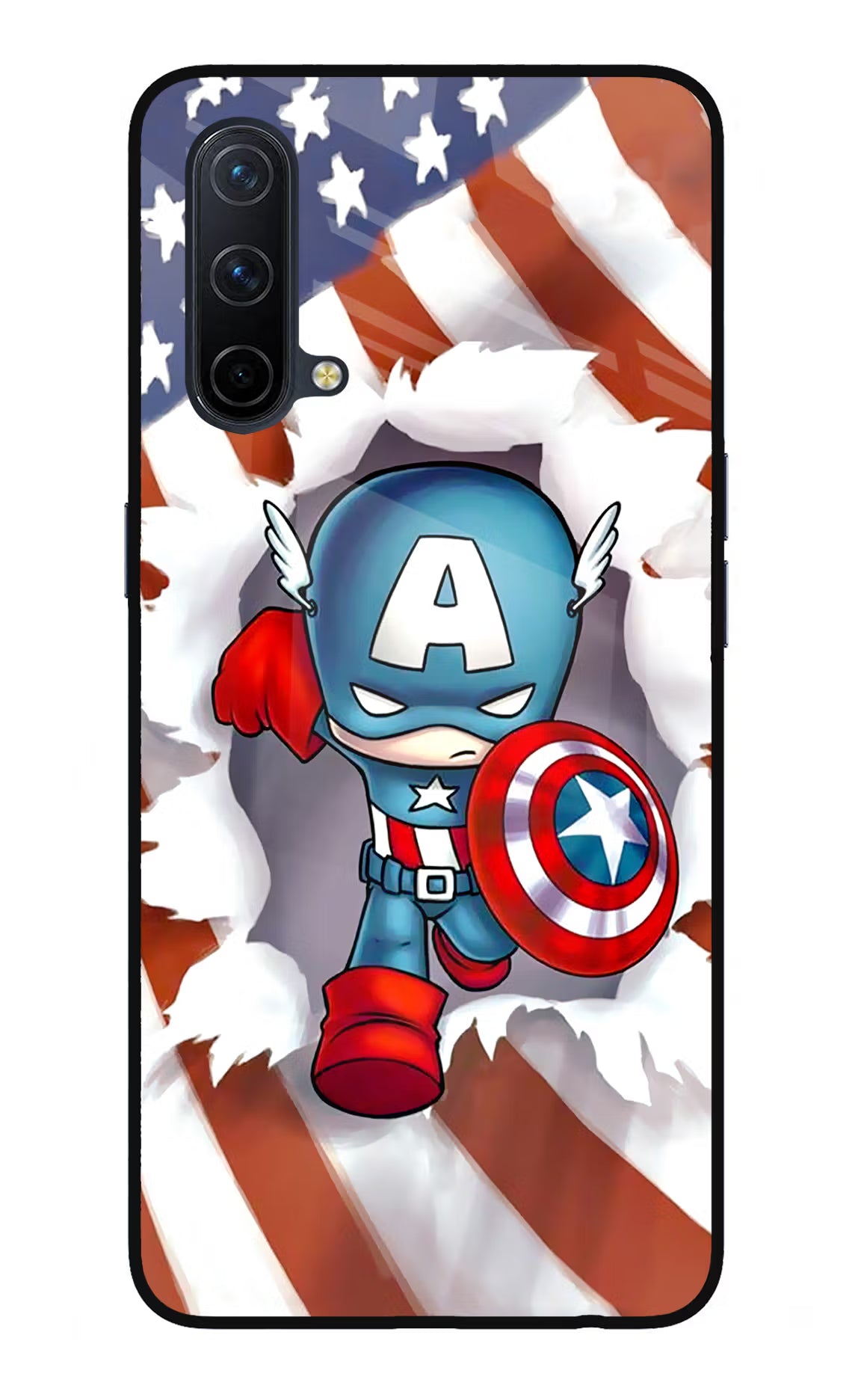 Captain America Oneplus Nord CE 5G Glass Case
