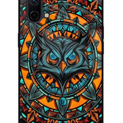 Angry Owl Art Oneplus Nord CE 5G Glass Case Back Cover by Casekaro