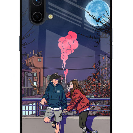 Chilling Couple Oneplus Nord CE 5G Glass Case