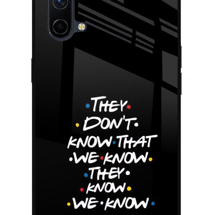 FRIENDS Dialogue Oneplus Nord CE 5G Glass Case Back Cover by Casekaro