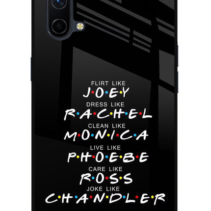 FRIENDS Character Oneplus Nord CE 5G Glass Case Back Cover by Casekaro
