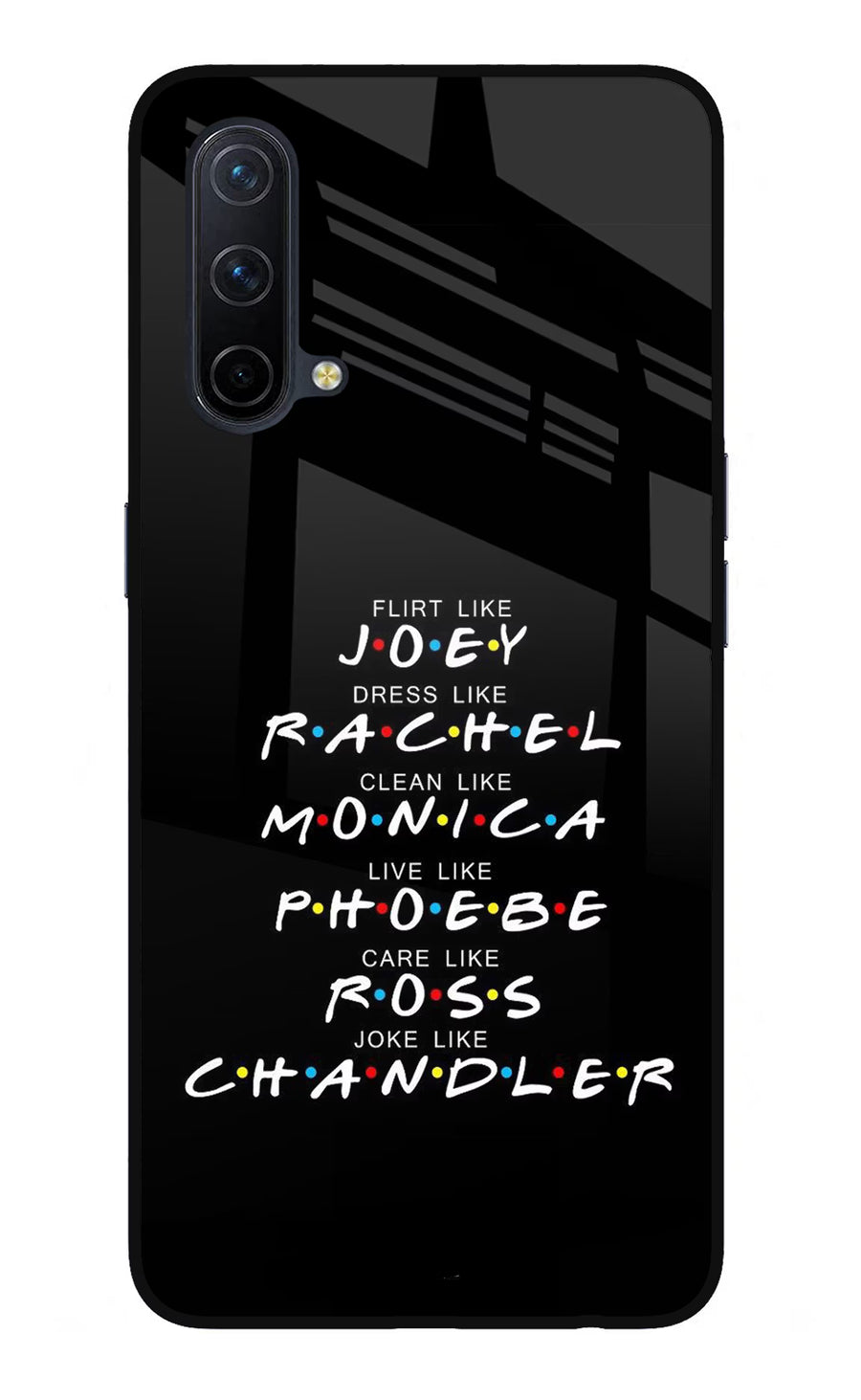 FRIENDS Character Oneplus Nord CE 5G Back Cover, Glass case