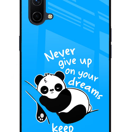Keep Sleeping Oneplus Nord CE 5G Glass Case Back Cover by Casekaro