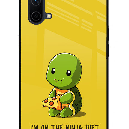 I'm on Ninja Diet Oneplus Nord CE 5G Glass Case Back Cover by Casekaro