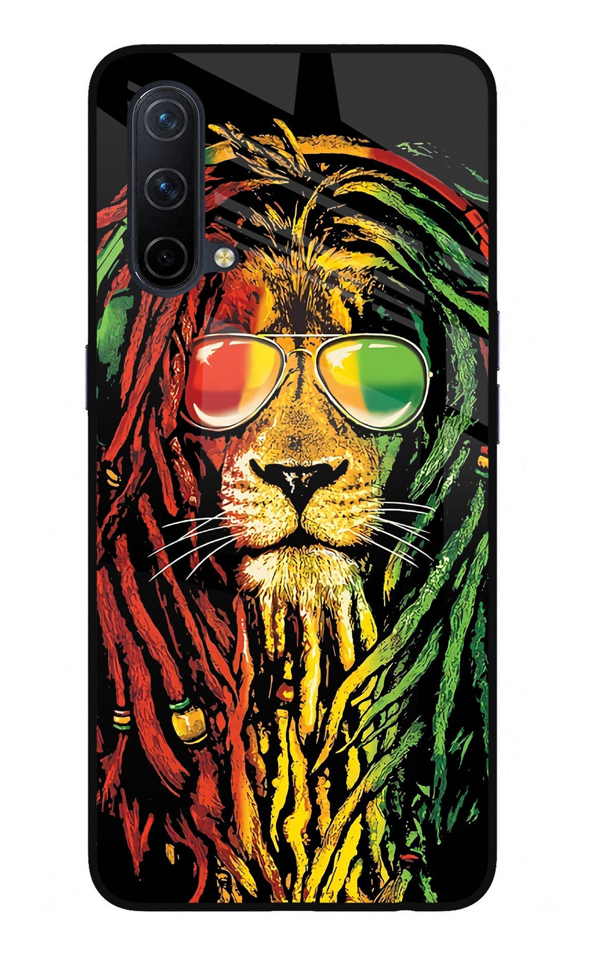 Rasta Lion Oneplus Nord CE 5G Glass Case