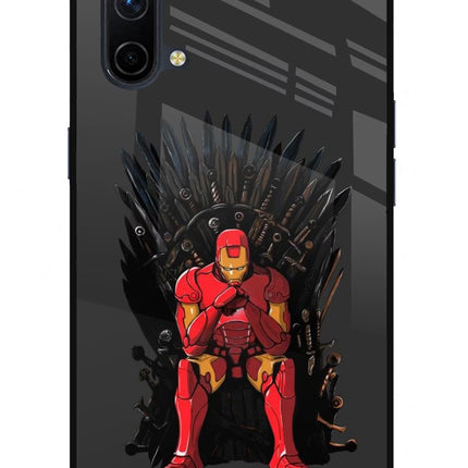 Ironman Throne Oneplus Nord CE 5G Glass Case Back Cover by Casekaro