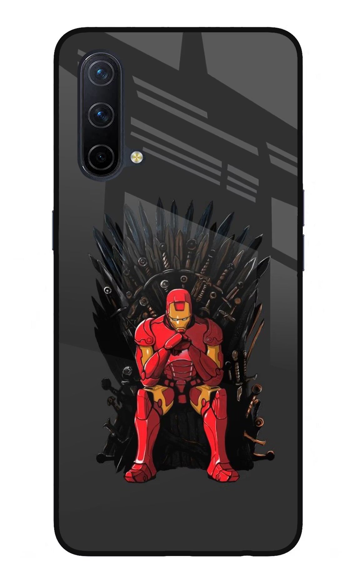 Ironman Throne Oneplus Nord CE 5G Glass Case Back Cover by Casekaro
