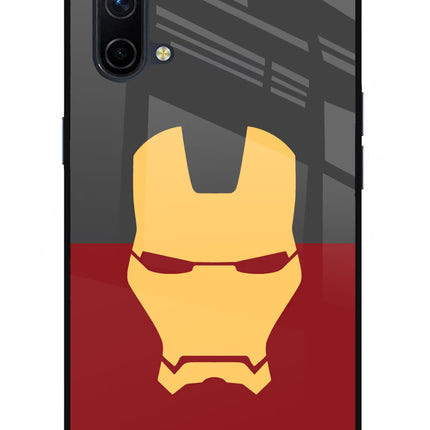 Ironman Oneplus Nord CE 5G Glass Case Back Cover by Casekaro