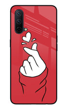 Korean Love Sign Oneplus Nord CE 5G Glass Case