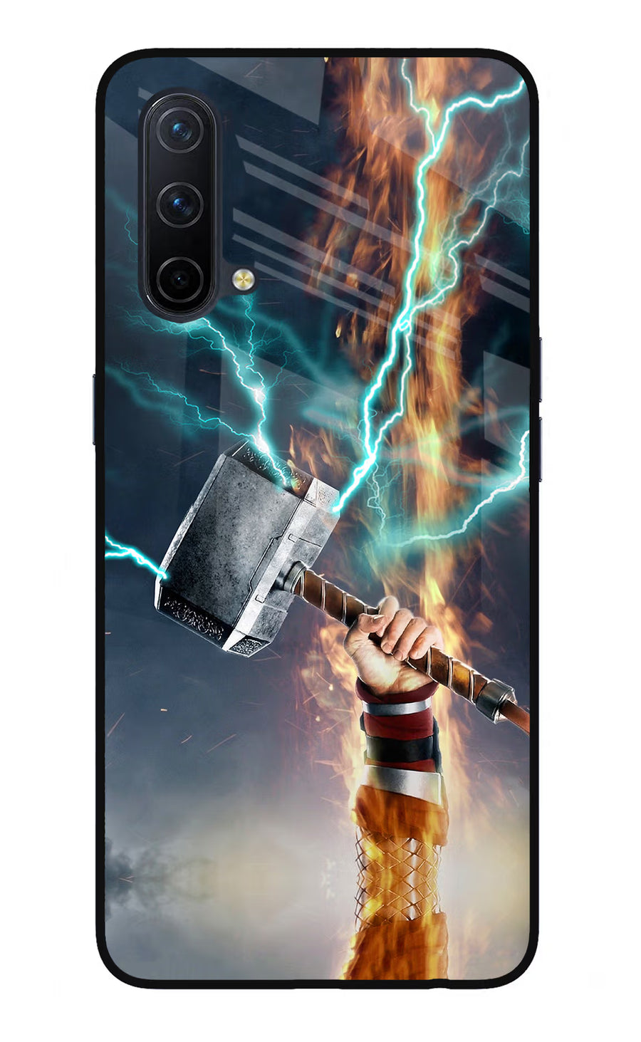 Thor Hammer Mjolnir Oneplus Nord CE 5G Back Cover, Glass case