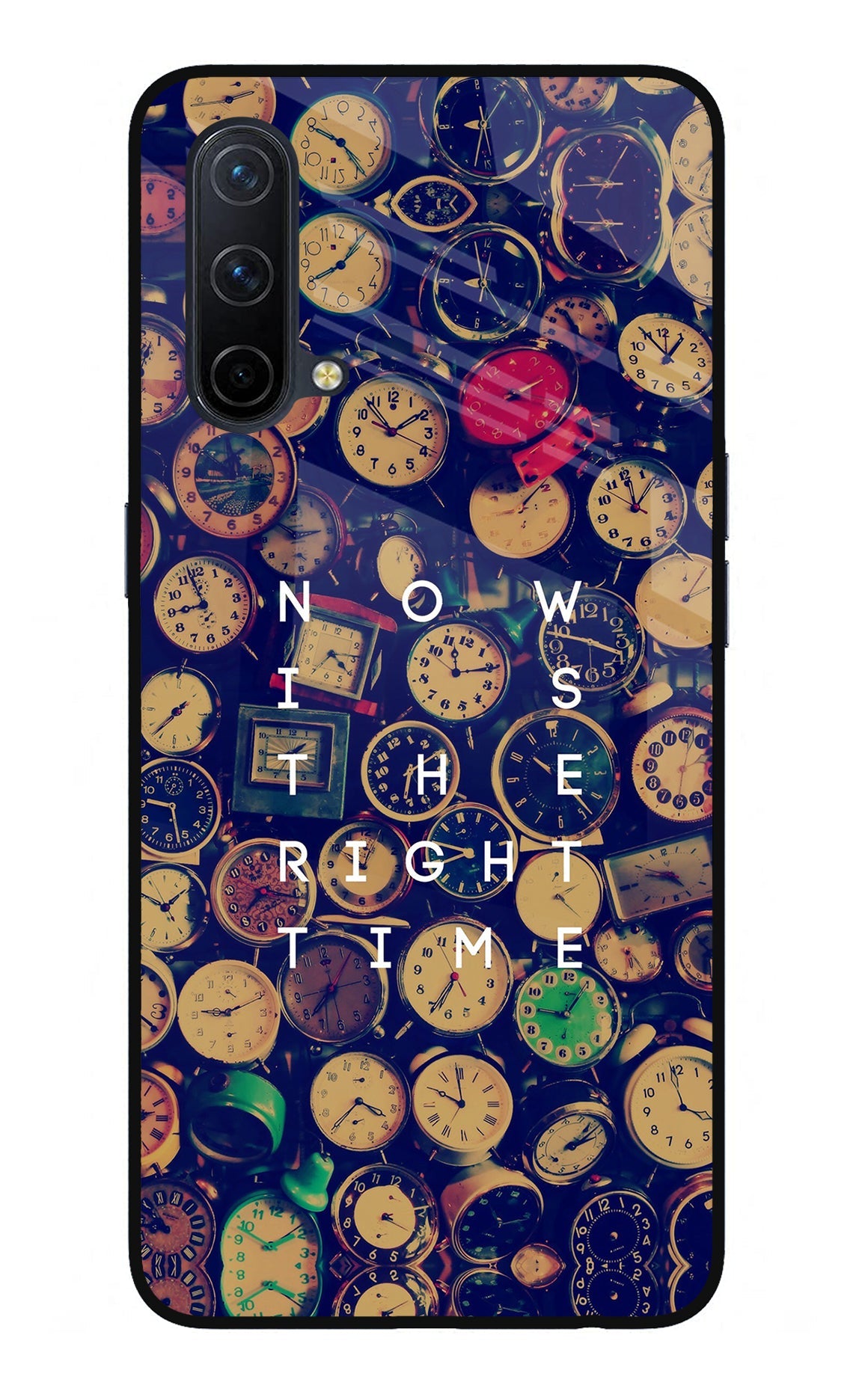 Now is the Right Time Quote Oneplus Nord CE 5G Glass Case