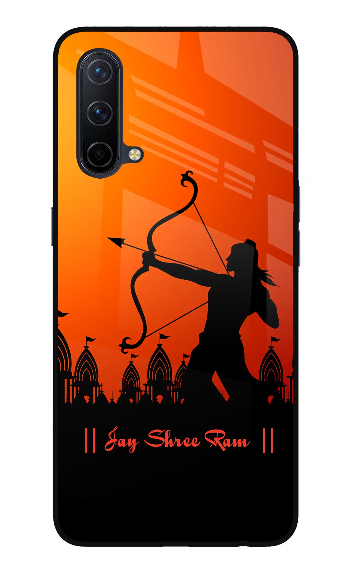 Lord Ram - 4 Oneplus Nord CE 5G Glass Case Back Cover by Casekaro