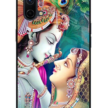 Lord Radha Krishna Oneplus Nord CE 5G Glass Case Back Cover by Casekaro