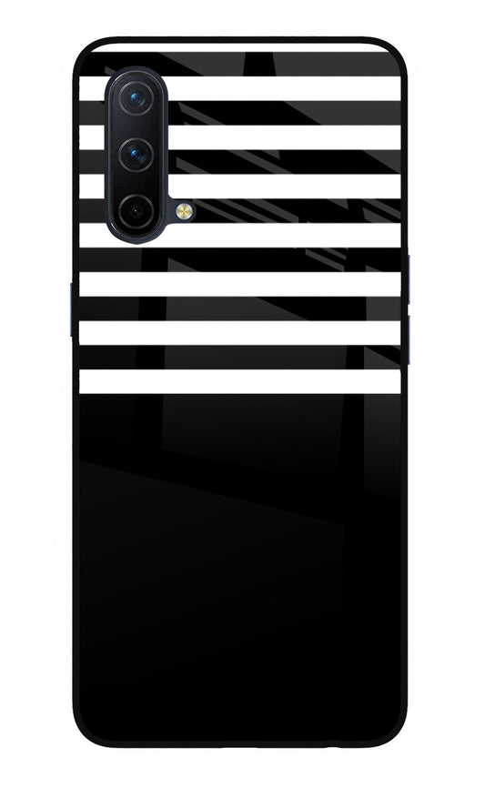 Black and White Print Oneplus Nord CE 5G Glass Case