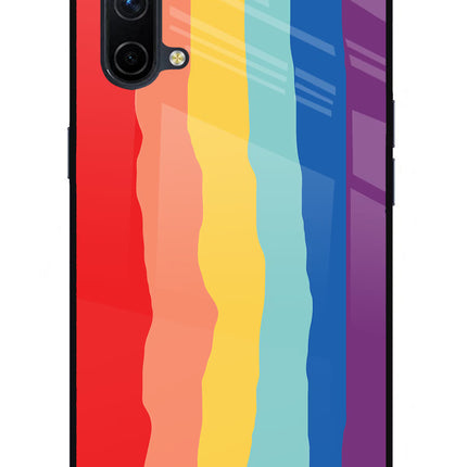 Rainbow Oneplus Nord CE 5G Glass Case Back Cover by Casekaro
