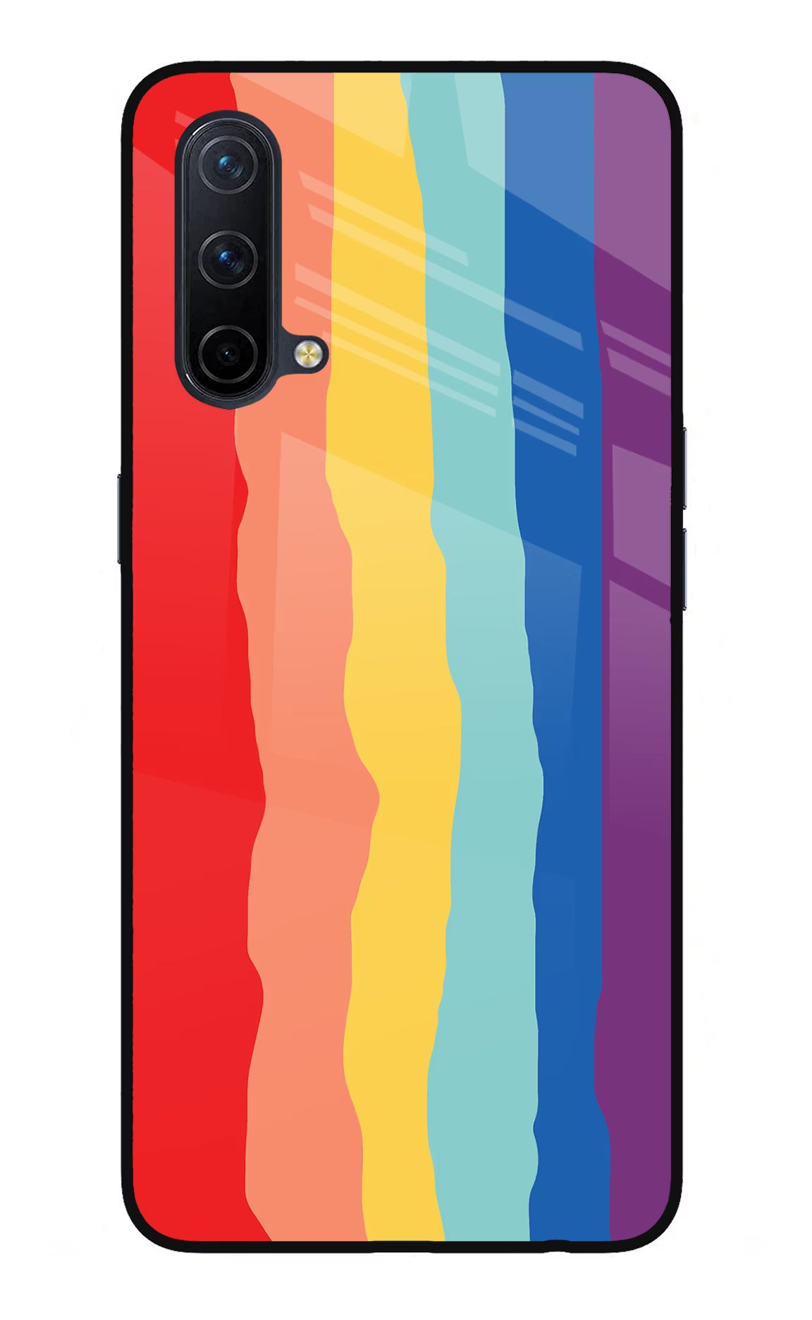 Rainbow Oneplus Nord CE 5G Glass Case Back Cover by Casekaro