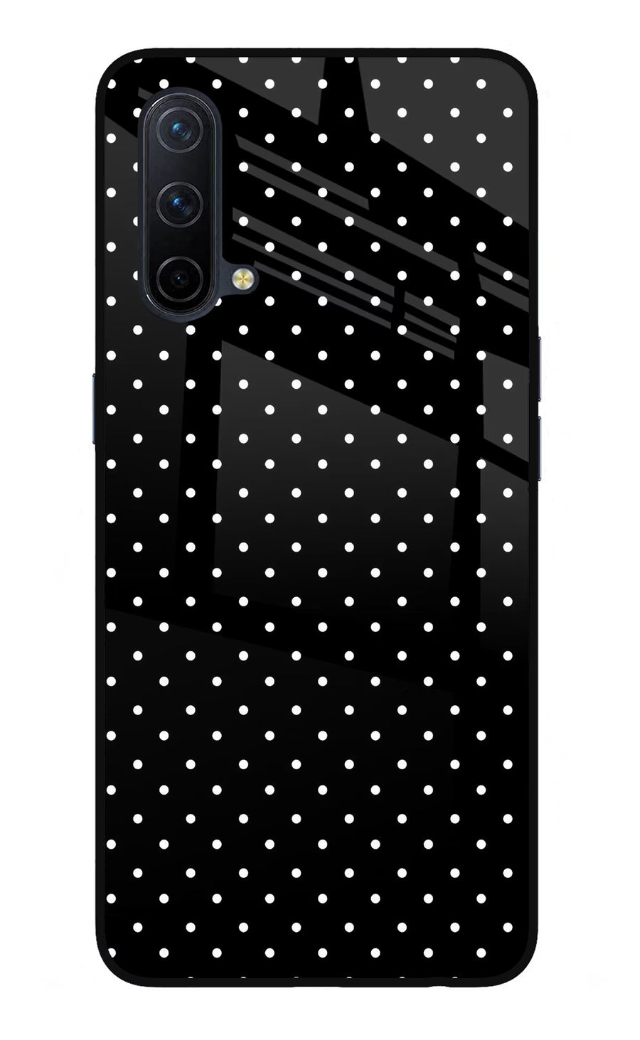 White Dots Oneplus Nord CE 5G Back Cover, Glass case