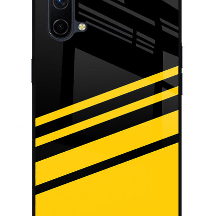 Yellow Shades Oneplus Nord CE 5G Glass Case Back Cover by Casekaro