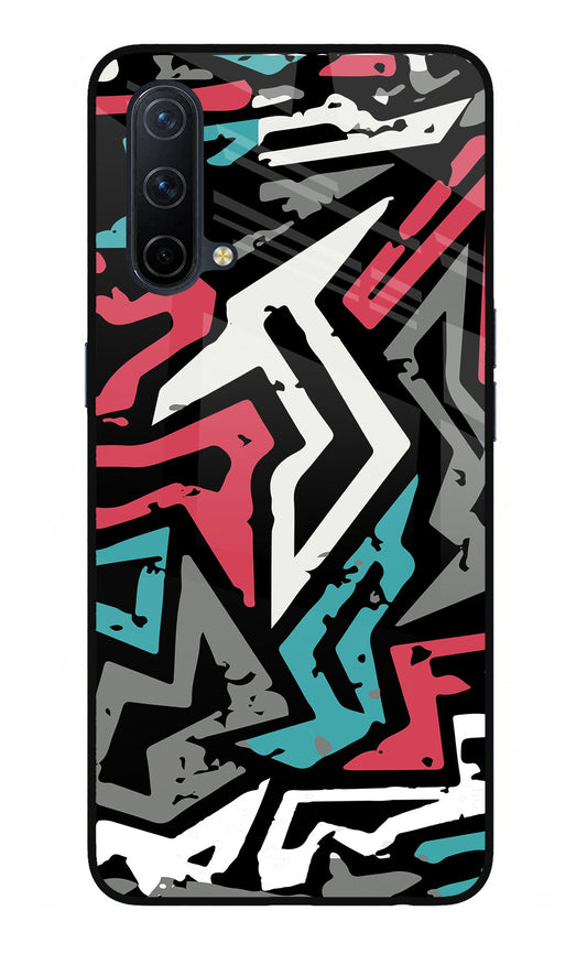 Geometric Graffiti Oneplus Nord CE 5G Glass Case