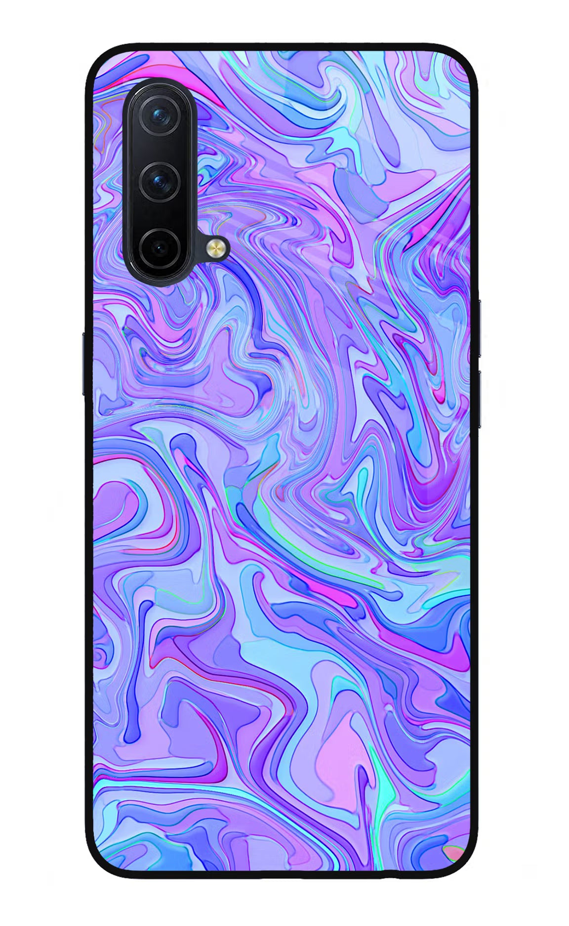 Glitter Oneplus Nord CE 5G Glass Case Back Cover by Casekaro