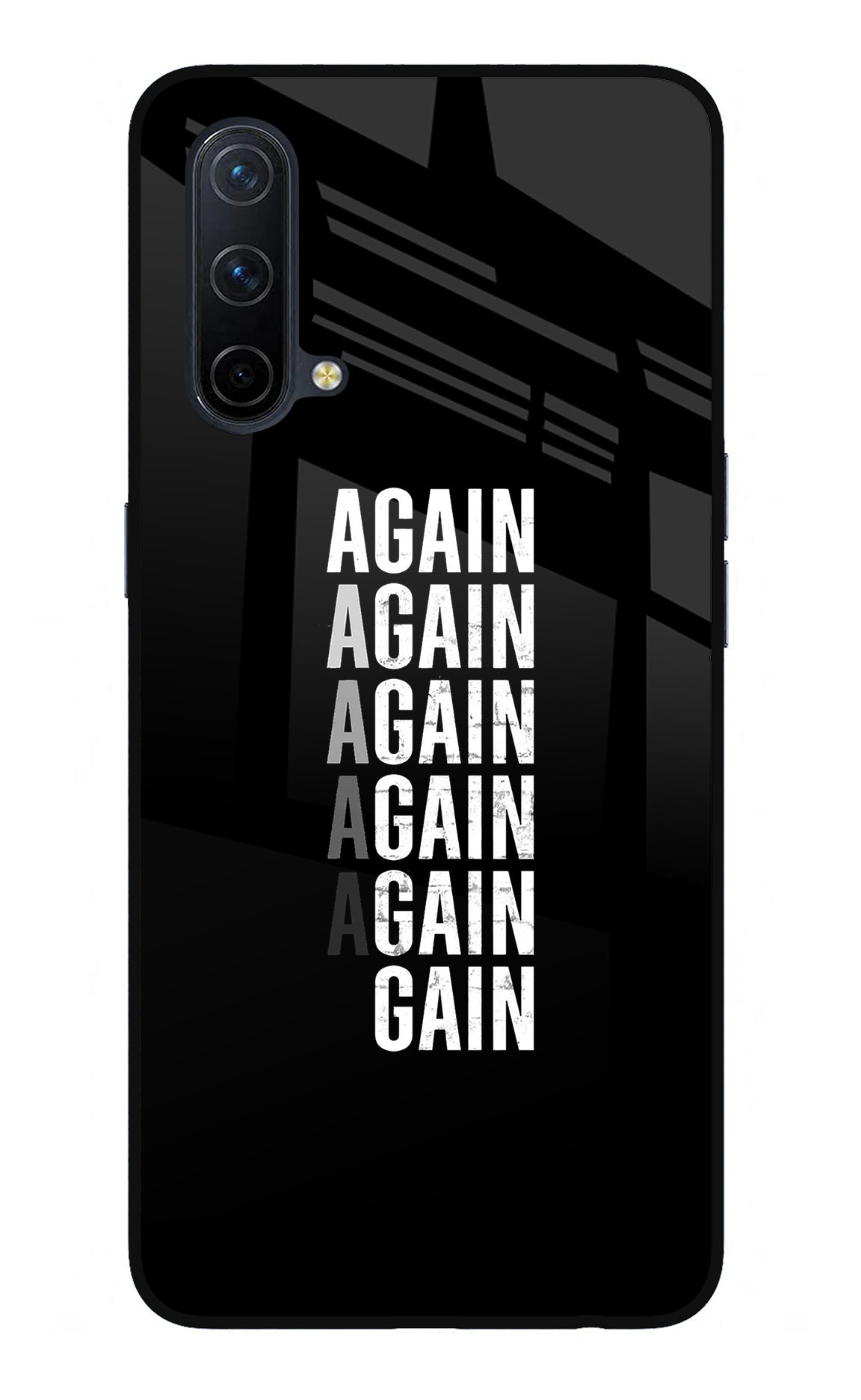 Again Again Gain Oneplus Nord CE 5G Glass Case