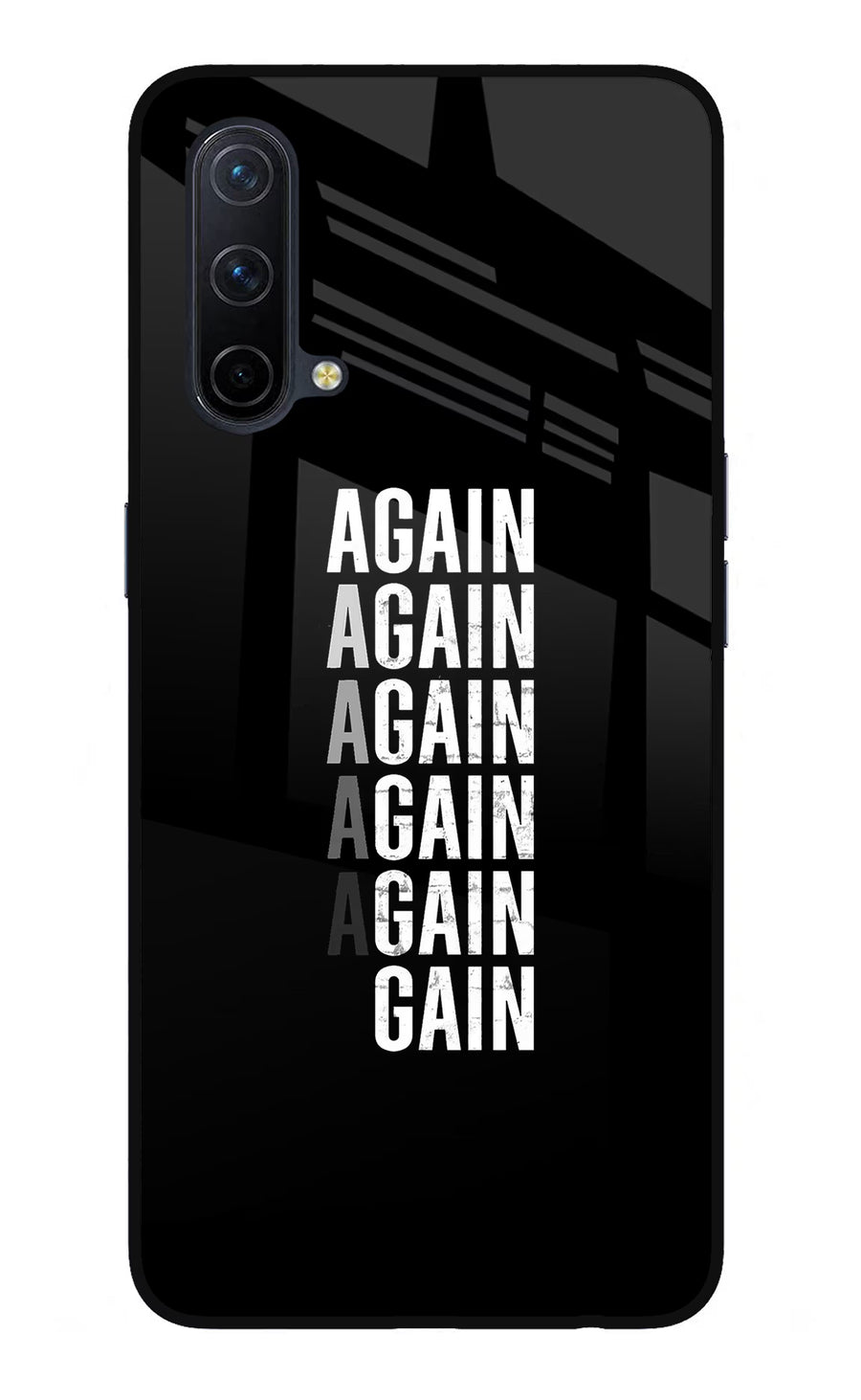 Again Again Gain Oneplus Nord CE 5G Back Cover, Glass case