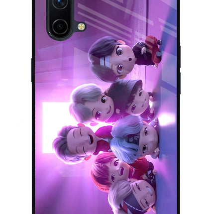 BTS Chibi Oneplus Nord CE 5G Glass Case