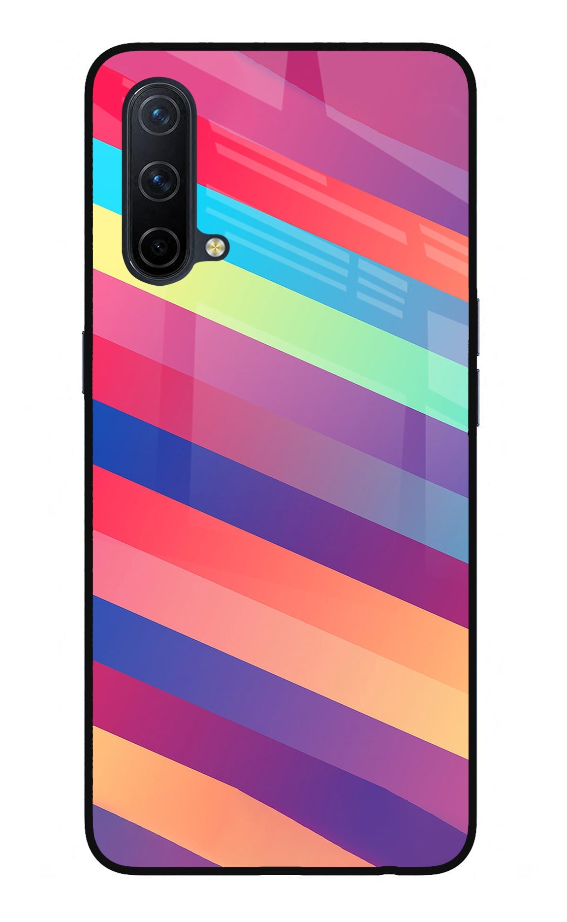 Stripes color Oneplus Nord CE 5G Glass Case