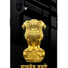 Satyamev Jayate Golden Oneplus Nord CE 5G Glass Case