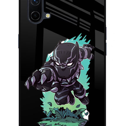 Black Panther Oneplus Nord CE 5G Glass Case Back Cover by Casekaro